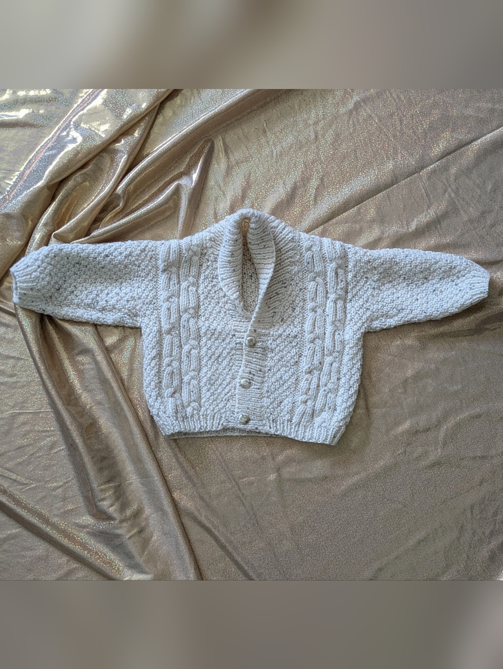 Cable Knit Handmade NEW Baby Cardigan